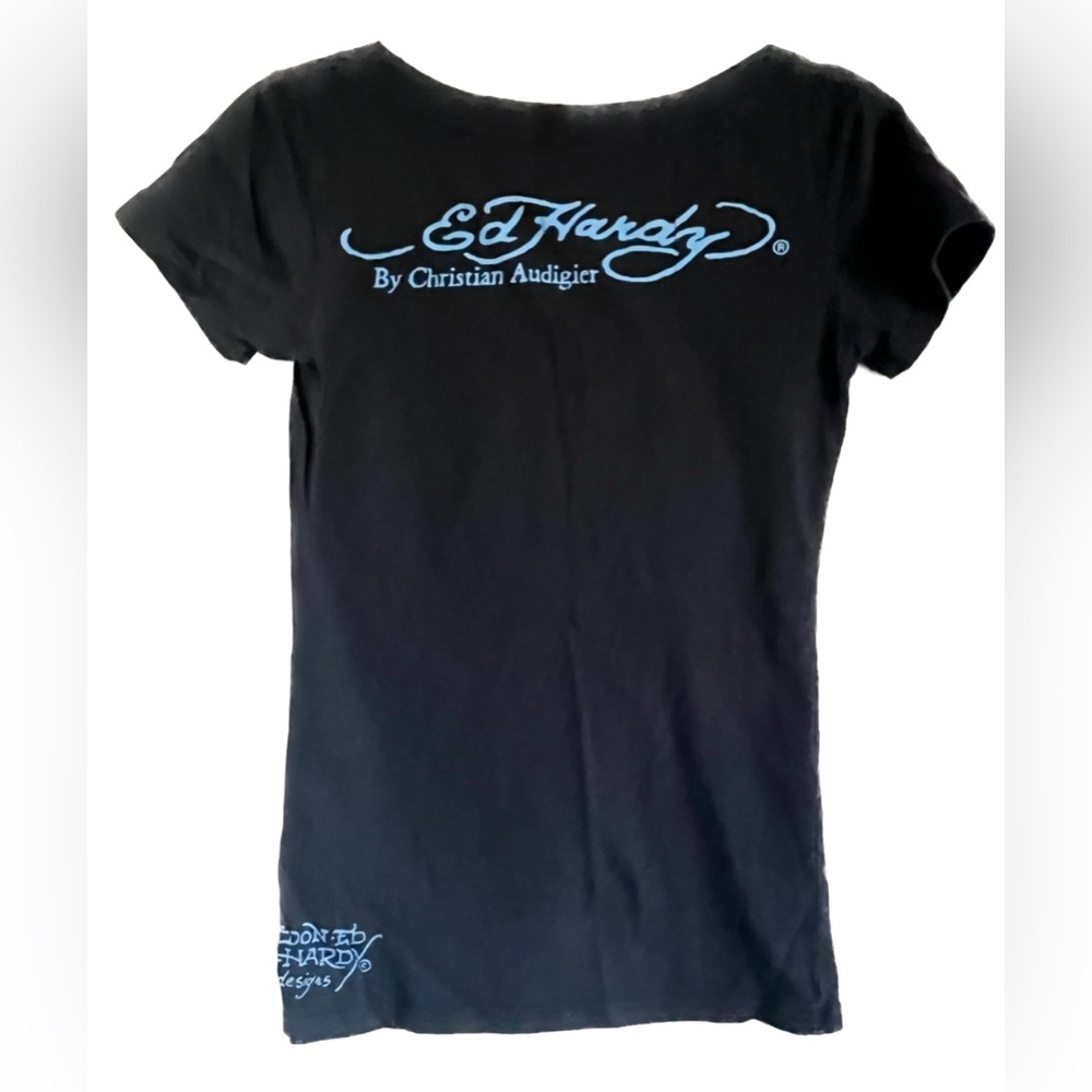 Y2K Ed Hardy Love Kills Slowly Tattooed Inked Tee By Christian Audigier … - Picture 2 of 14